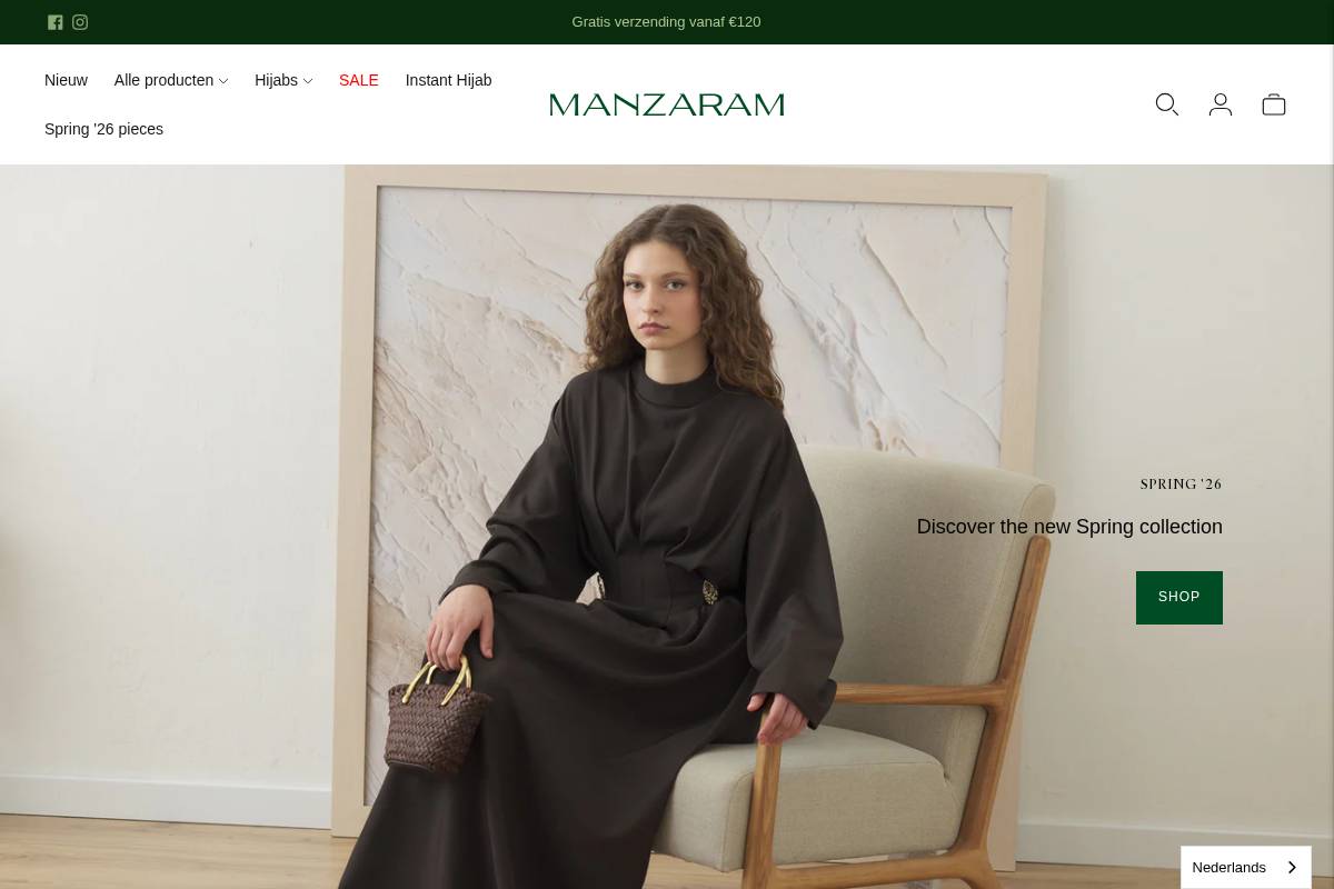 Manzaram homepage screenshot