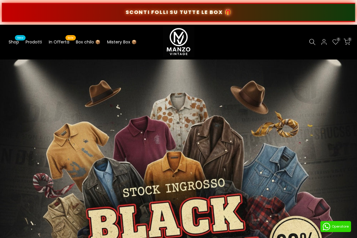 Manzo Vintage homepage screenshot