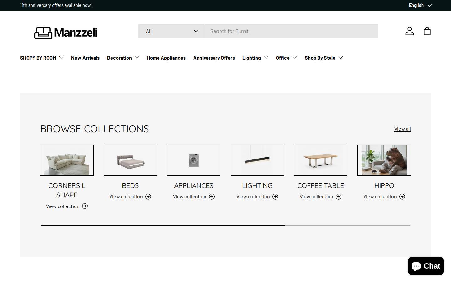 manzzeli.com homepage screenshot