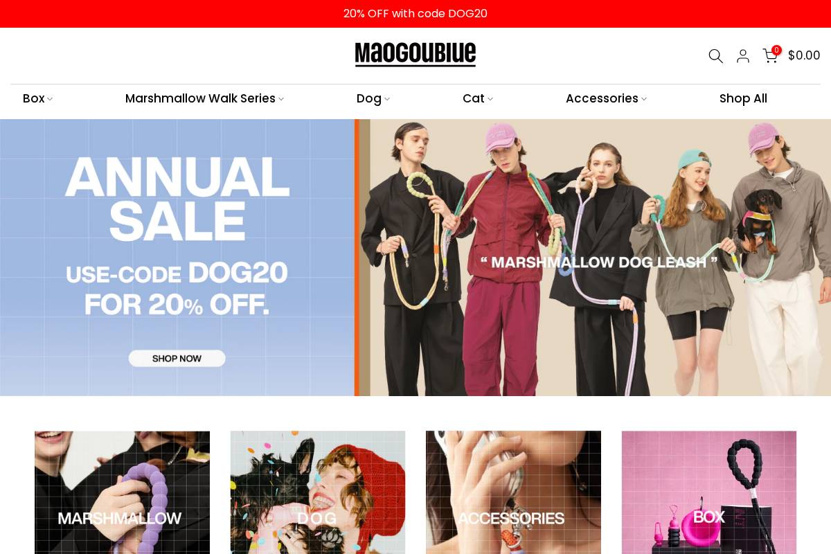 maogoublue.com homepage screenshot