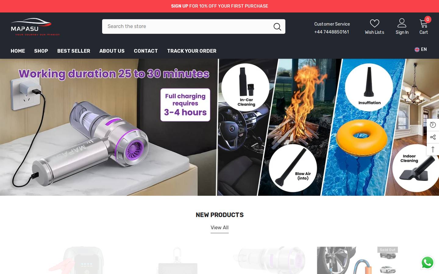 mapasu.net homepage screenshot