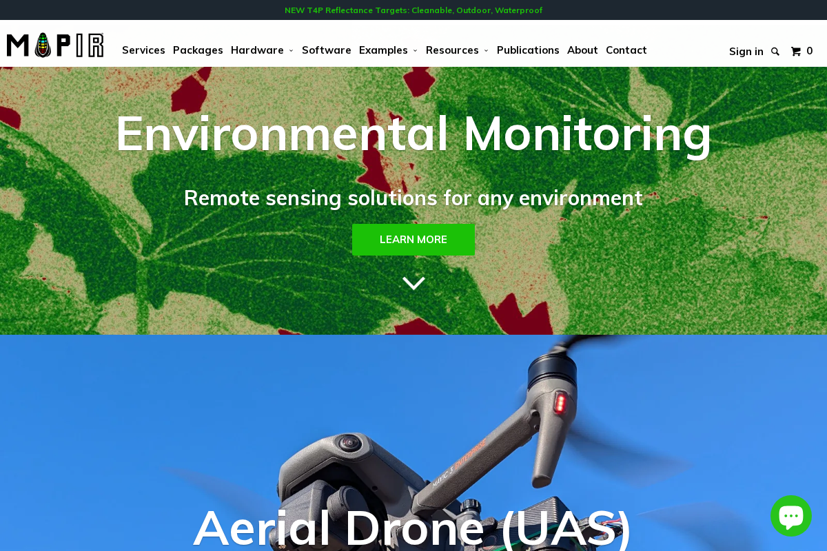 MAPIR CAMERA homepage screenshot