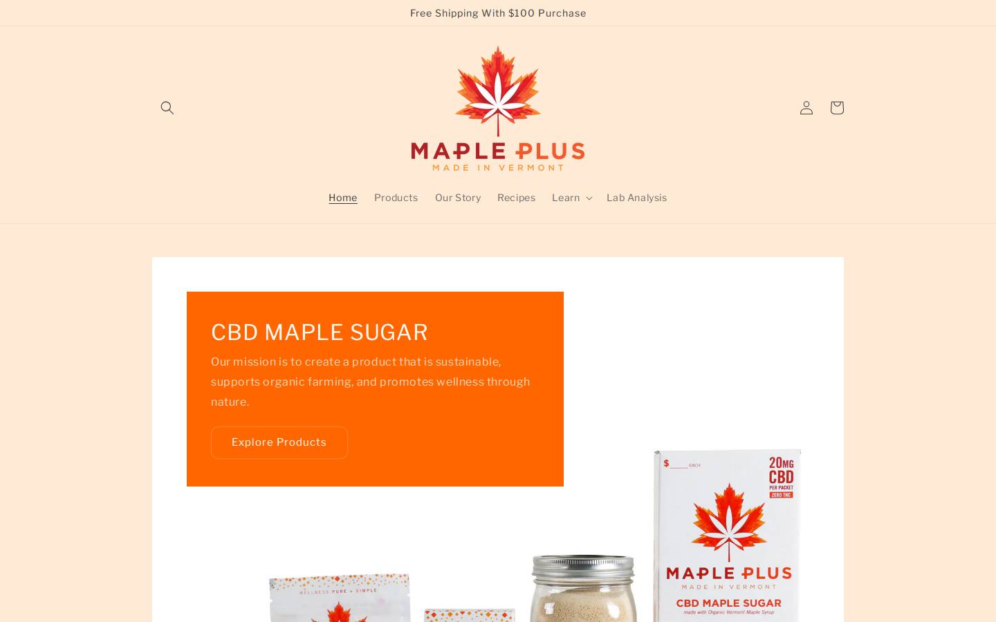 maple-plus.com homepage screenshot