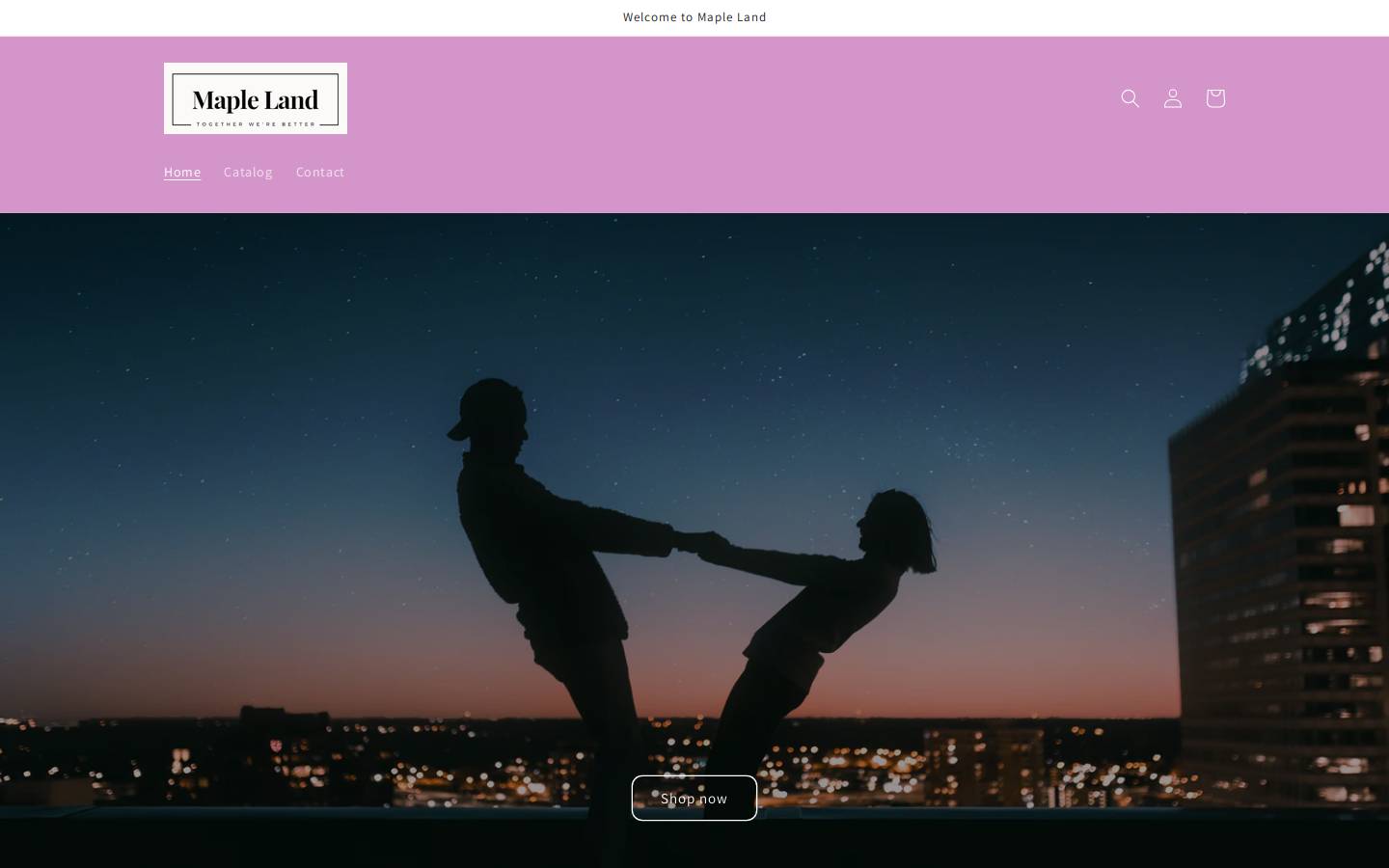 mapleland.us homepage screenshot