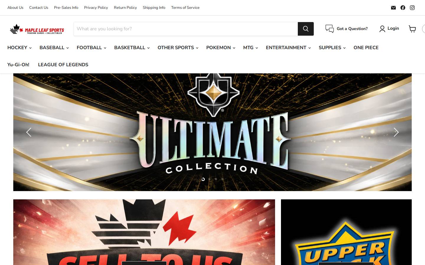 mapleleafsports.ca homepage screenshot