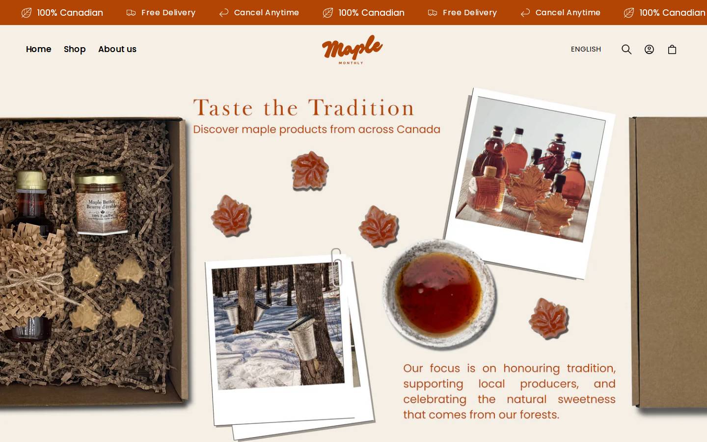 maplemonthly.ca homepage screenshot