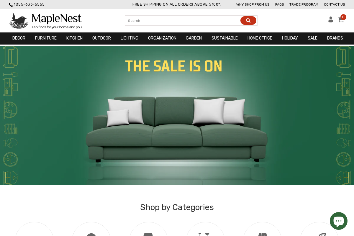 MapleNest homepage screenshot