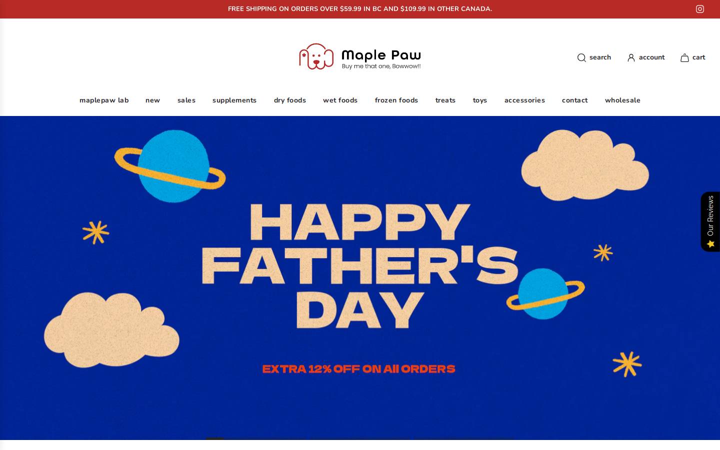maplepaw.com homepage screenshot