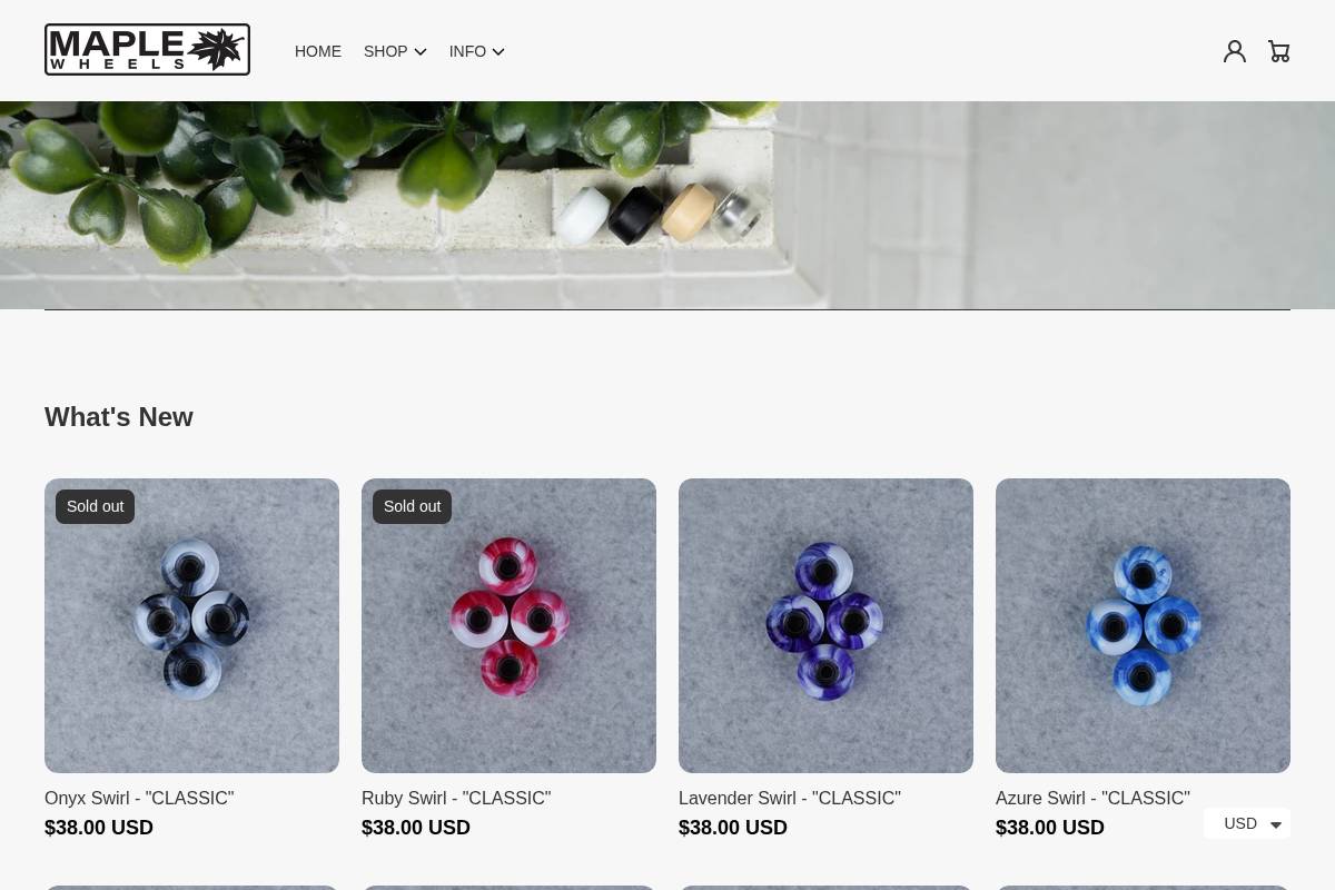 Maplewheelsfb homepage screenshot