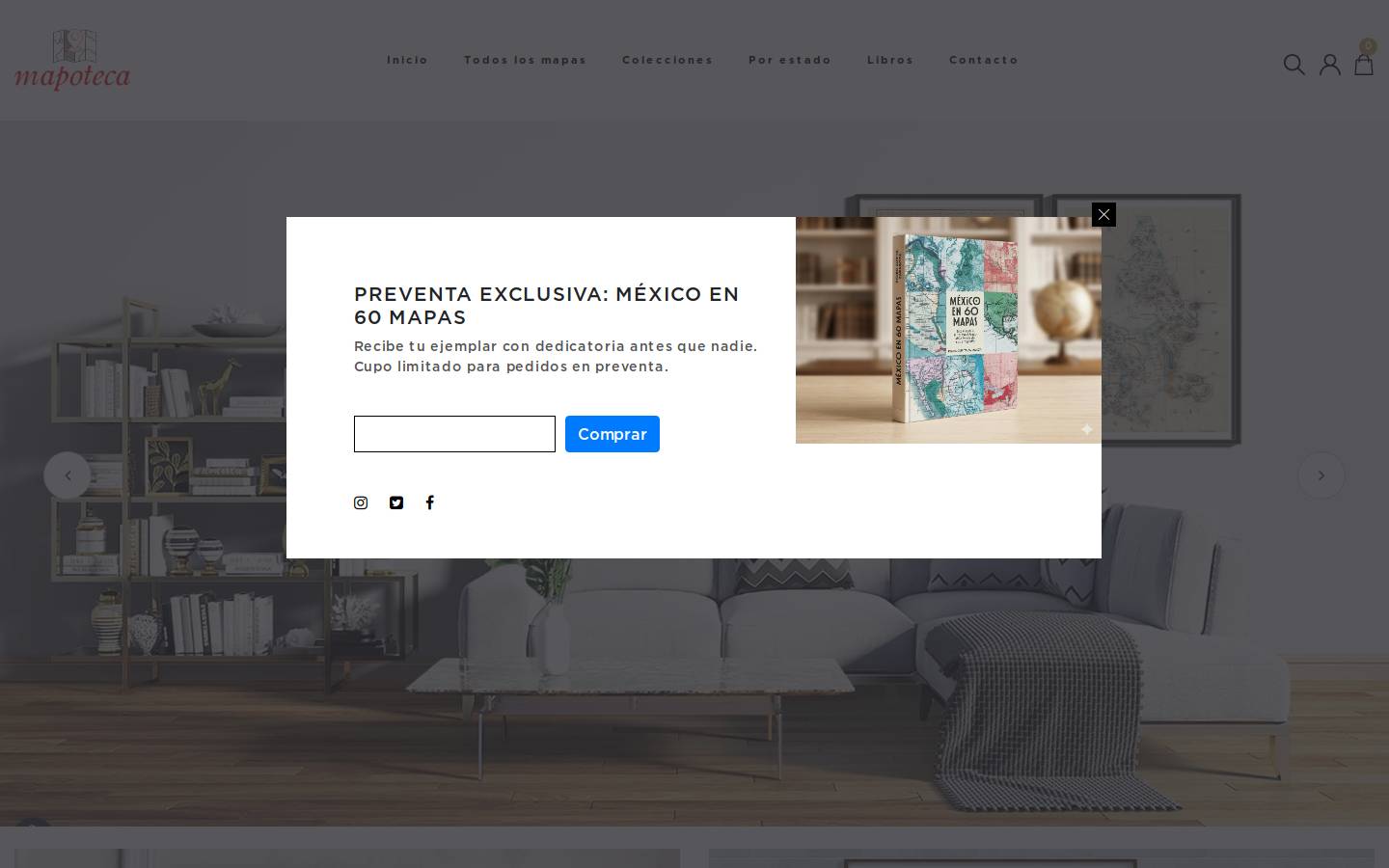 mapoteca.mx homepage screenshot