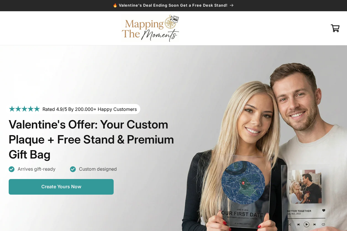 Mappingthemoments homepage screenshot
