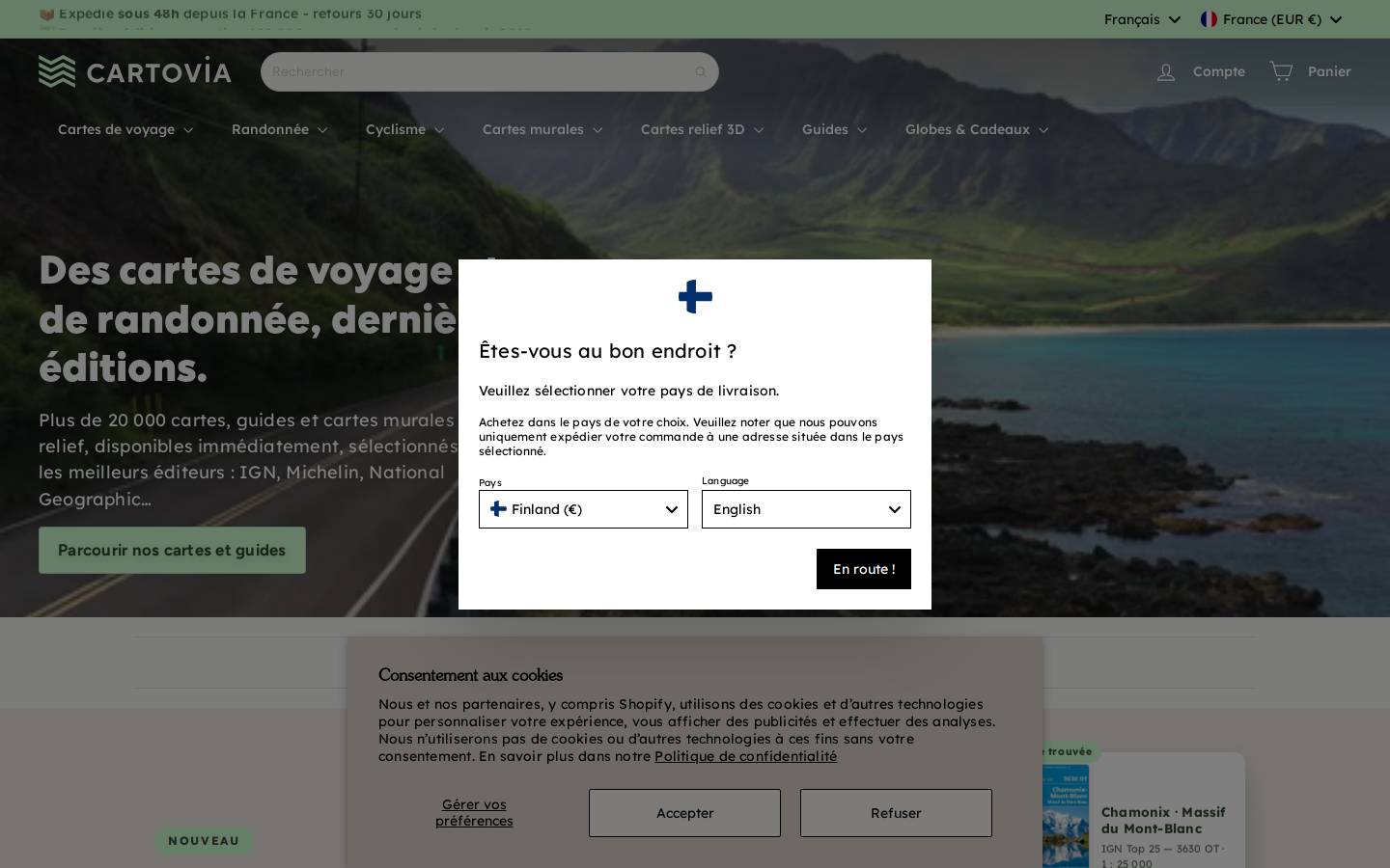 MapsCompany homepage screenshot