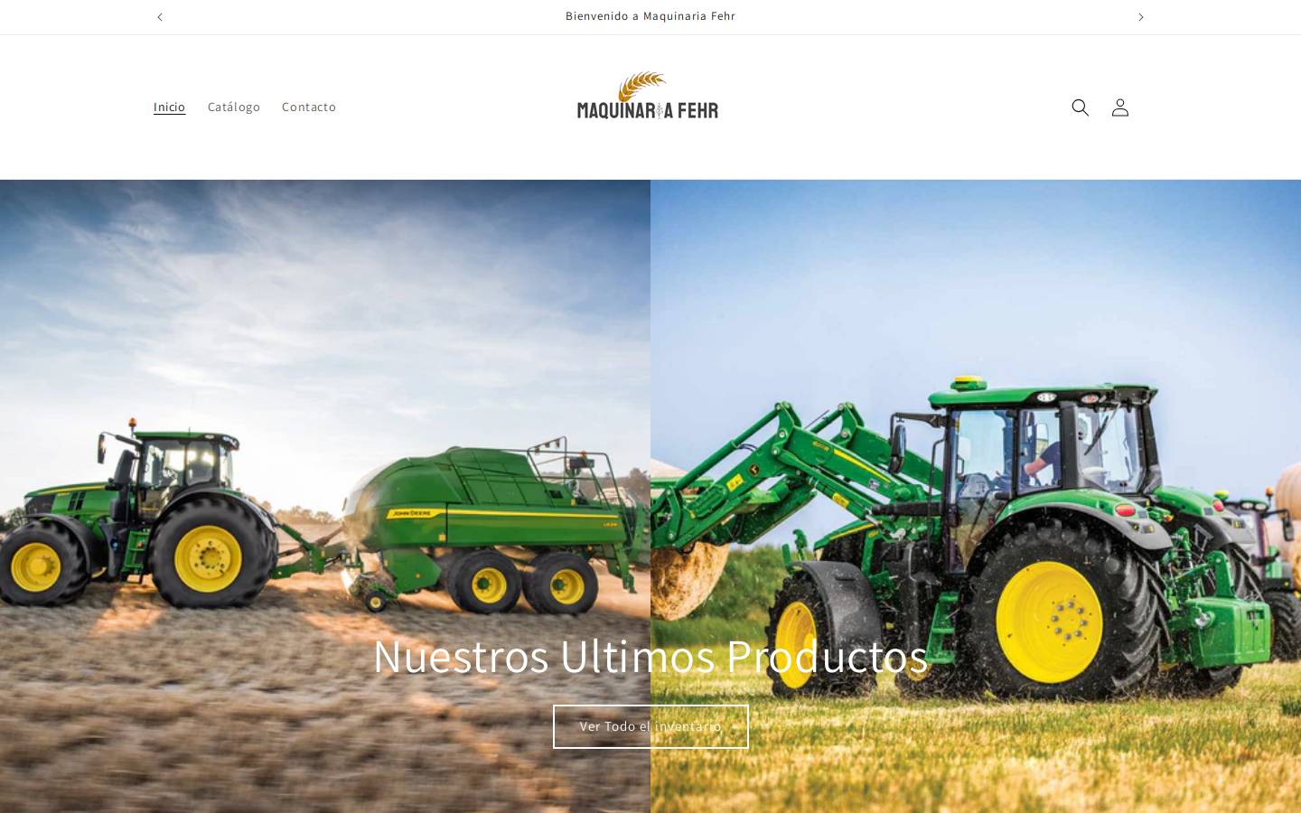 maquinariafehr.com homepage screenshot