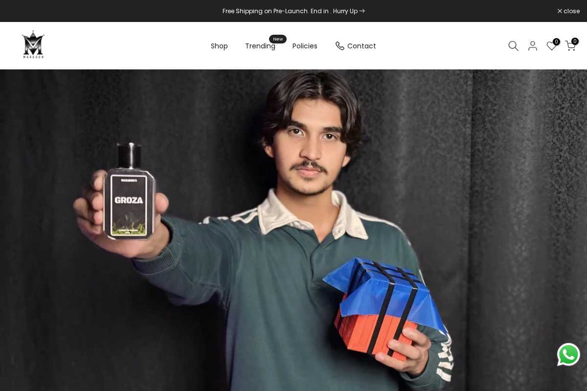 maradonbyhowbaba homepage screenshot