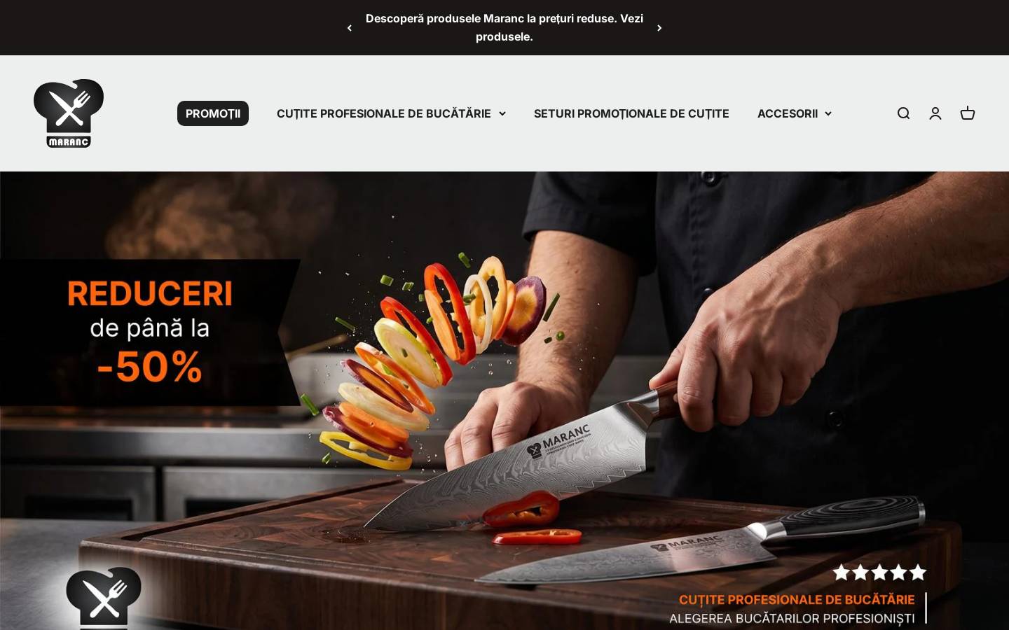 maranc.ro homepage screenshot