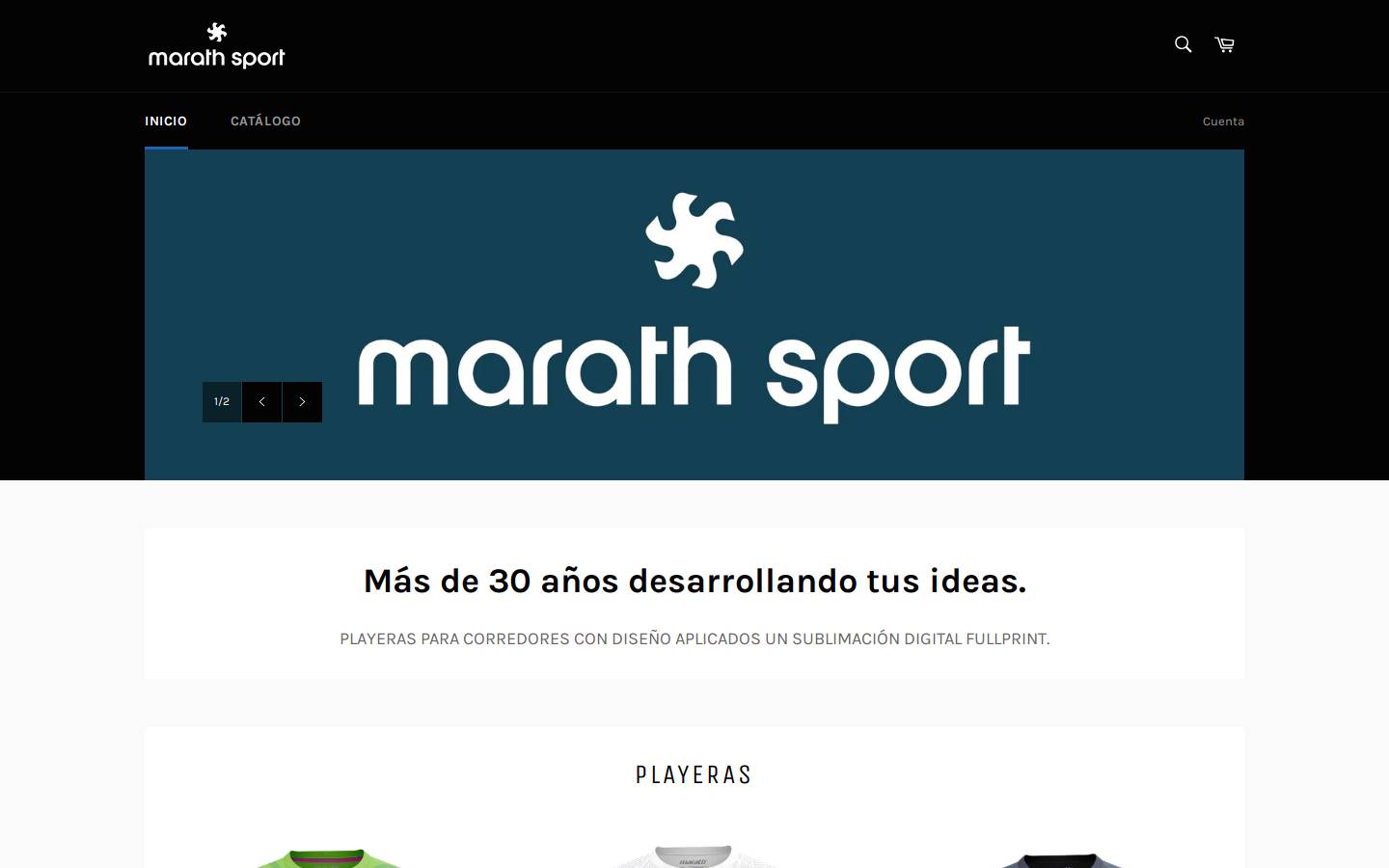 marathsport.com homepage screenshot
