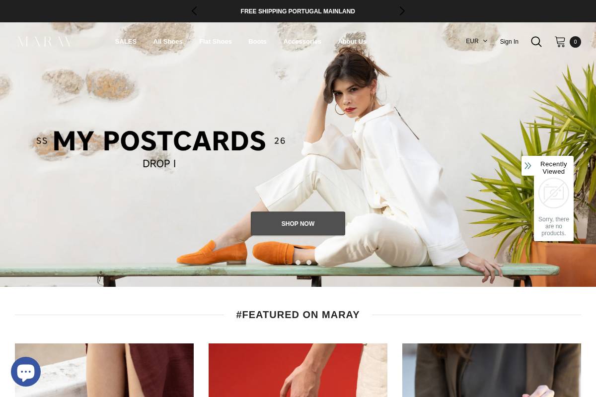 maray.pt homepage screenshot