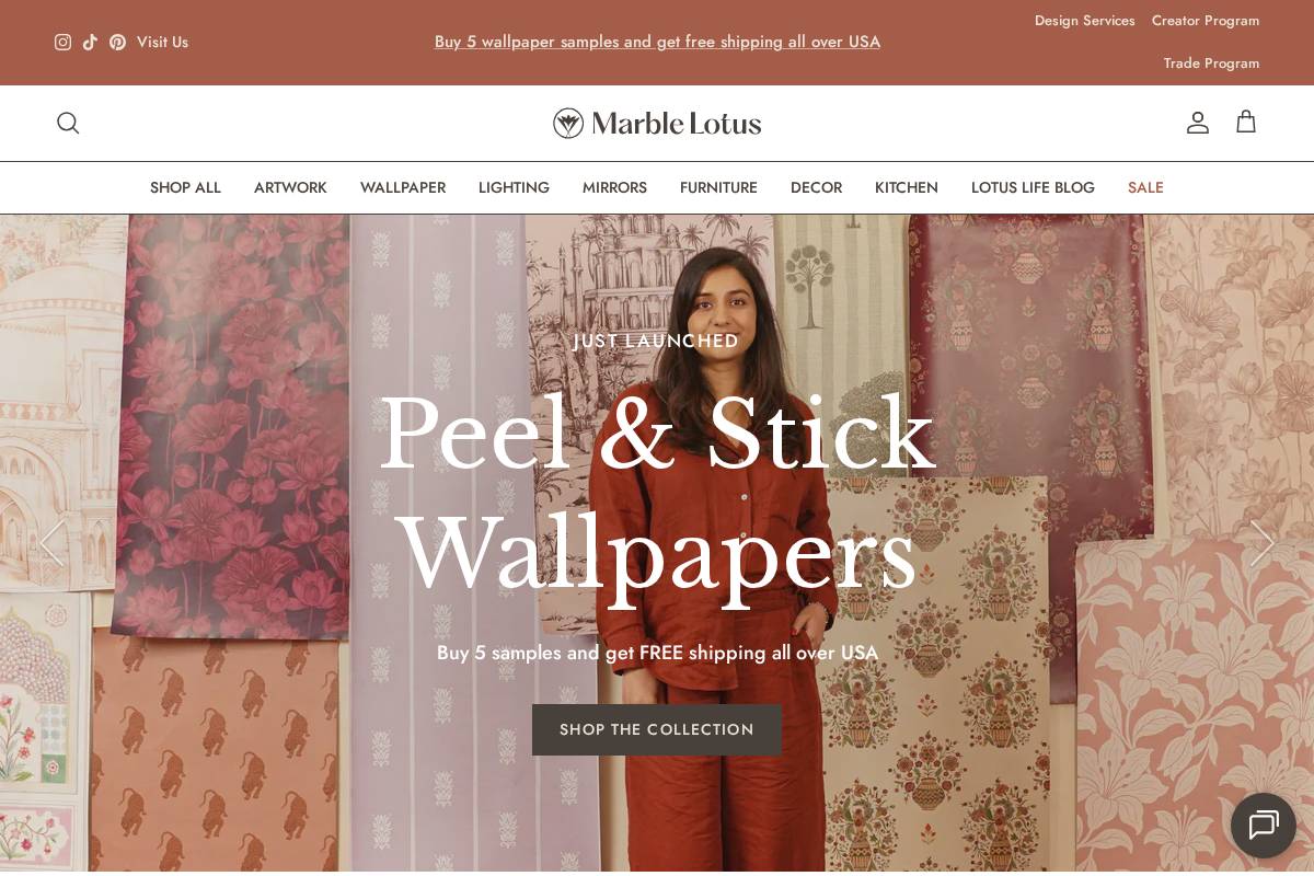 marble-lotus.com homepage screenshot