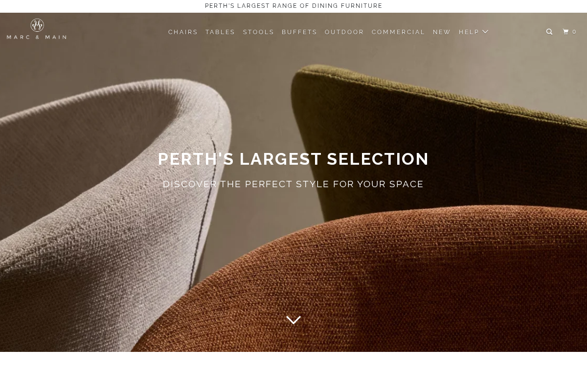 marcandmain.com.au homepage screenshot