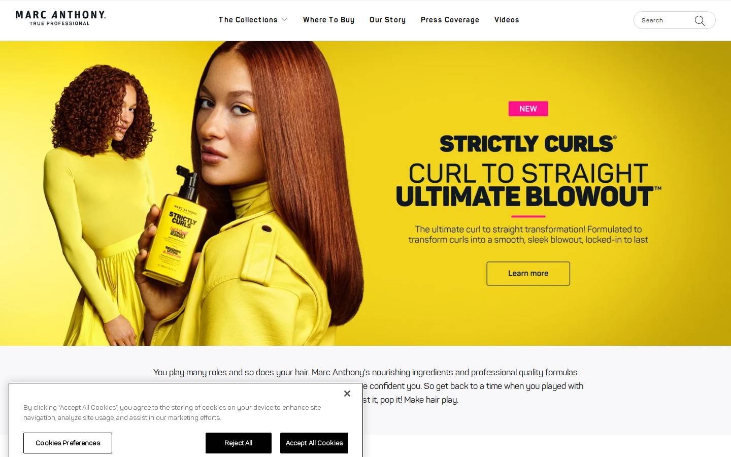 marcanthony.com homepage screenshot