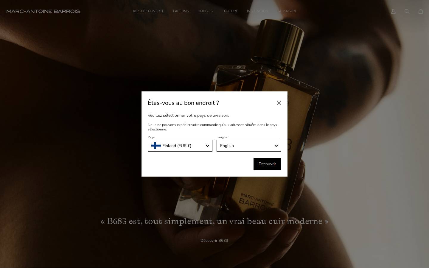 Marc-Antoine Barrois homepage screenshot