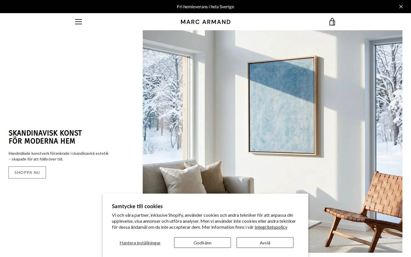 Marc Armand homepage screenshot
