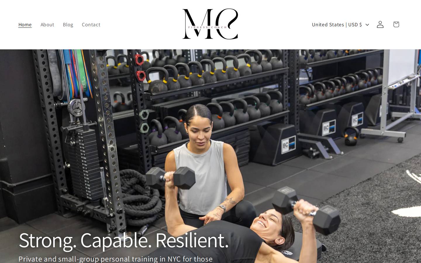 marcellyfitness.com homepage screenshot