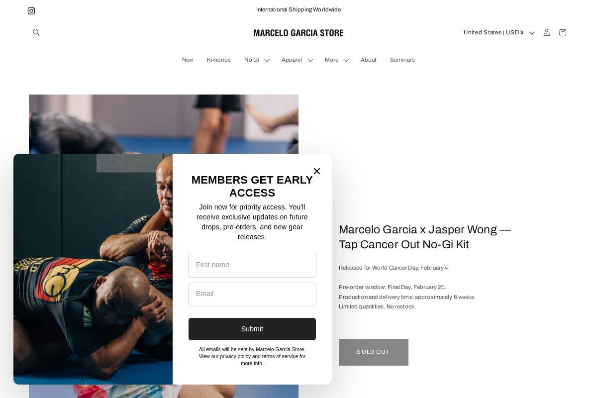 marcelogarciastore.com homepage screenshot