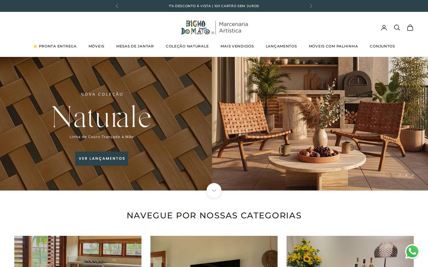 marcenariabichodomato.com.br homepage screenshot