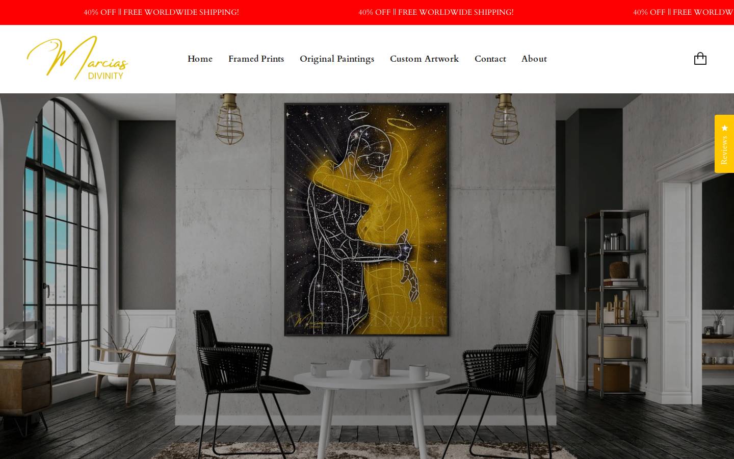 marciasdivinity.com homepage screenshot