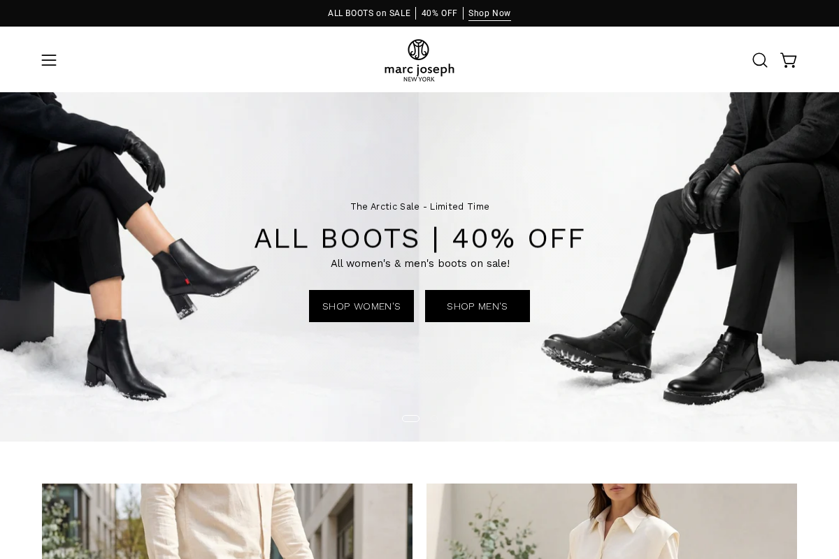 Marc Joseph New York homepage screenshot