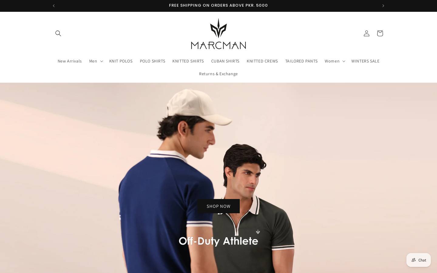 marcmanstore.com homepage screenshot
