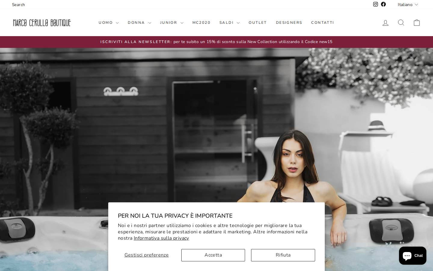 Marcocerullo homepage screenshot