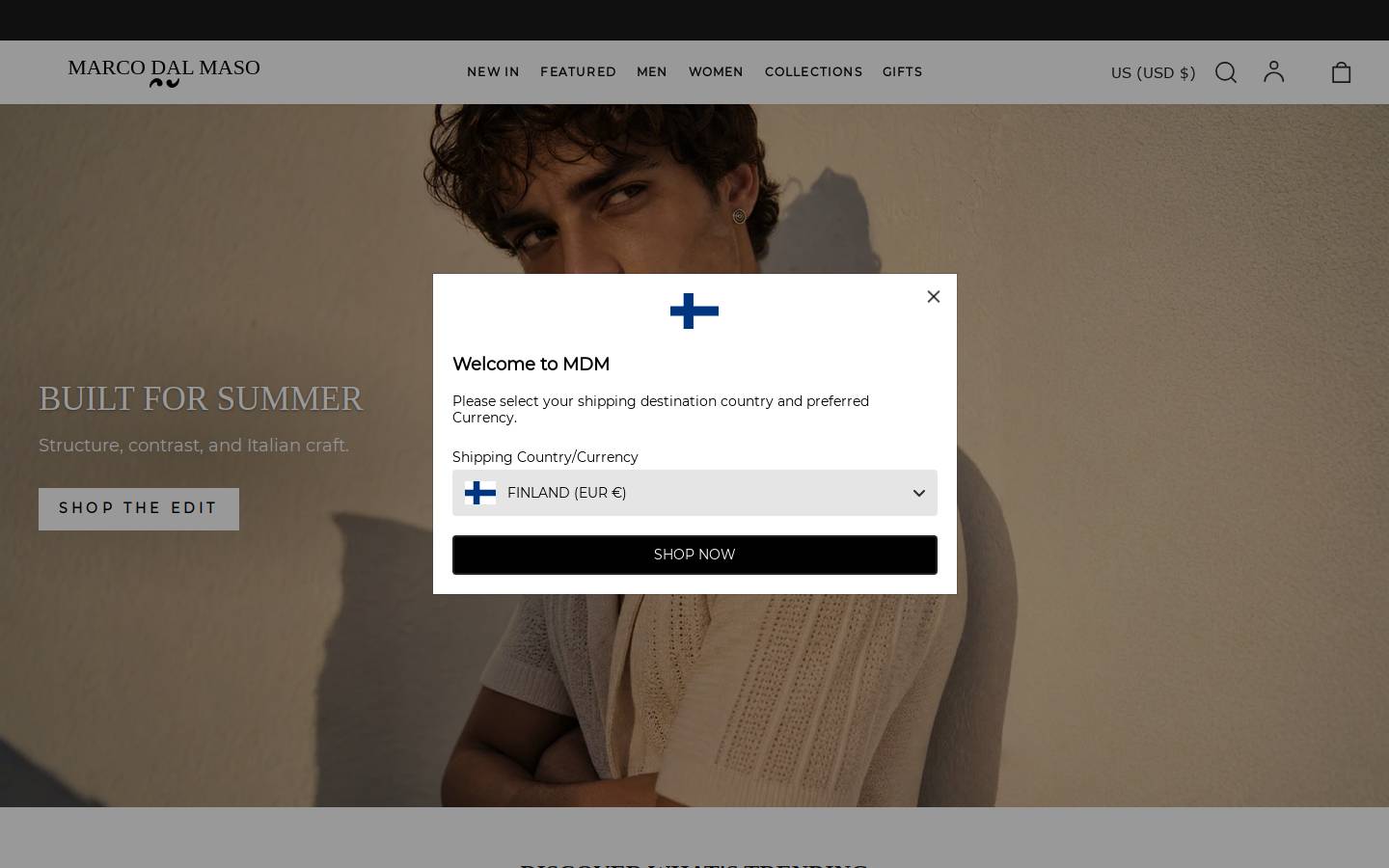MARCO DAL MASO homepage screenshot