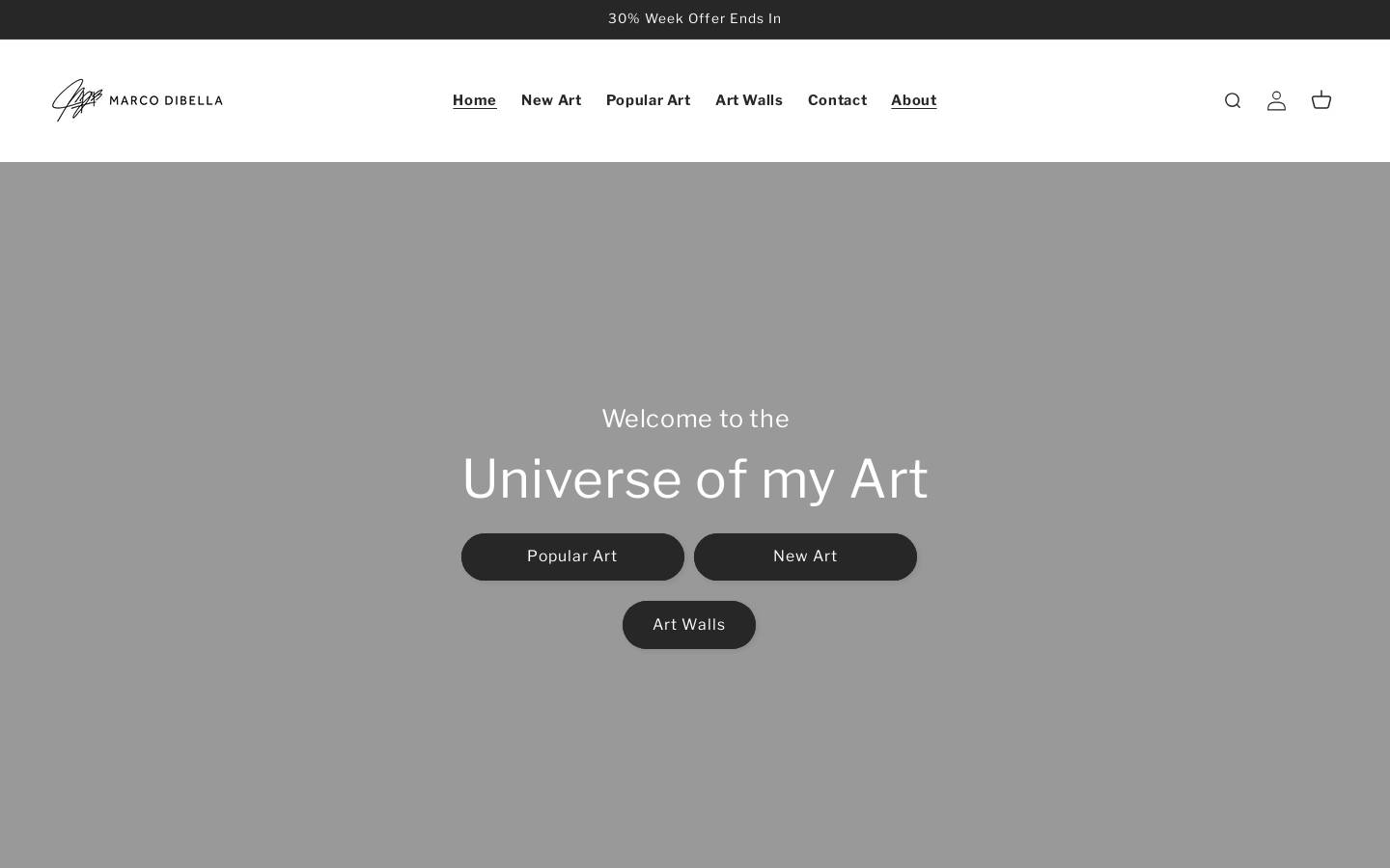 marcodibella.com homepage screenshot