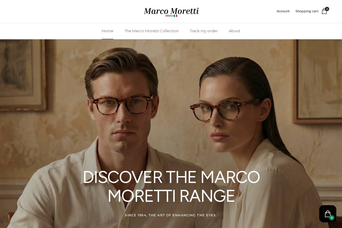 Marcomoretti homepage screenshot