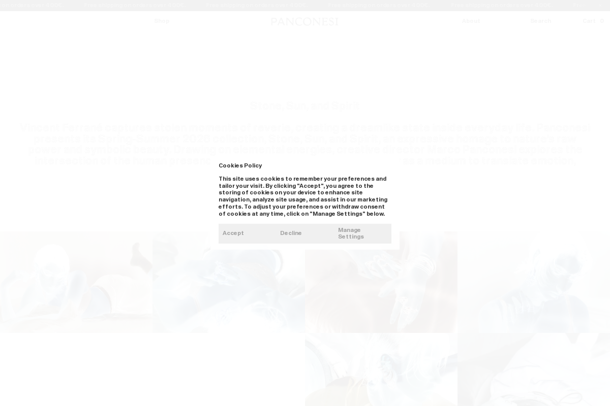 Panconesi homepage screenshot