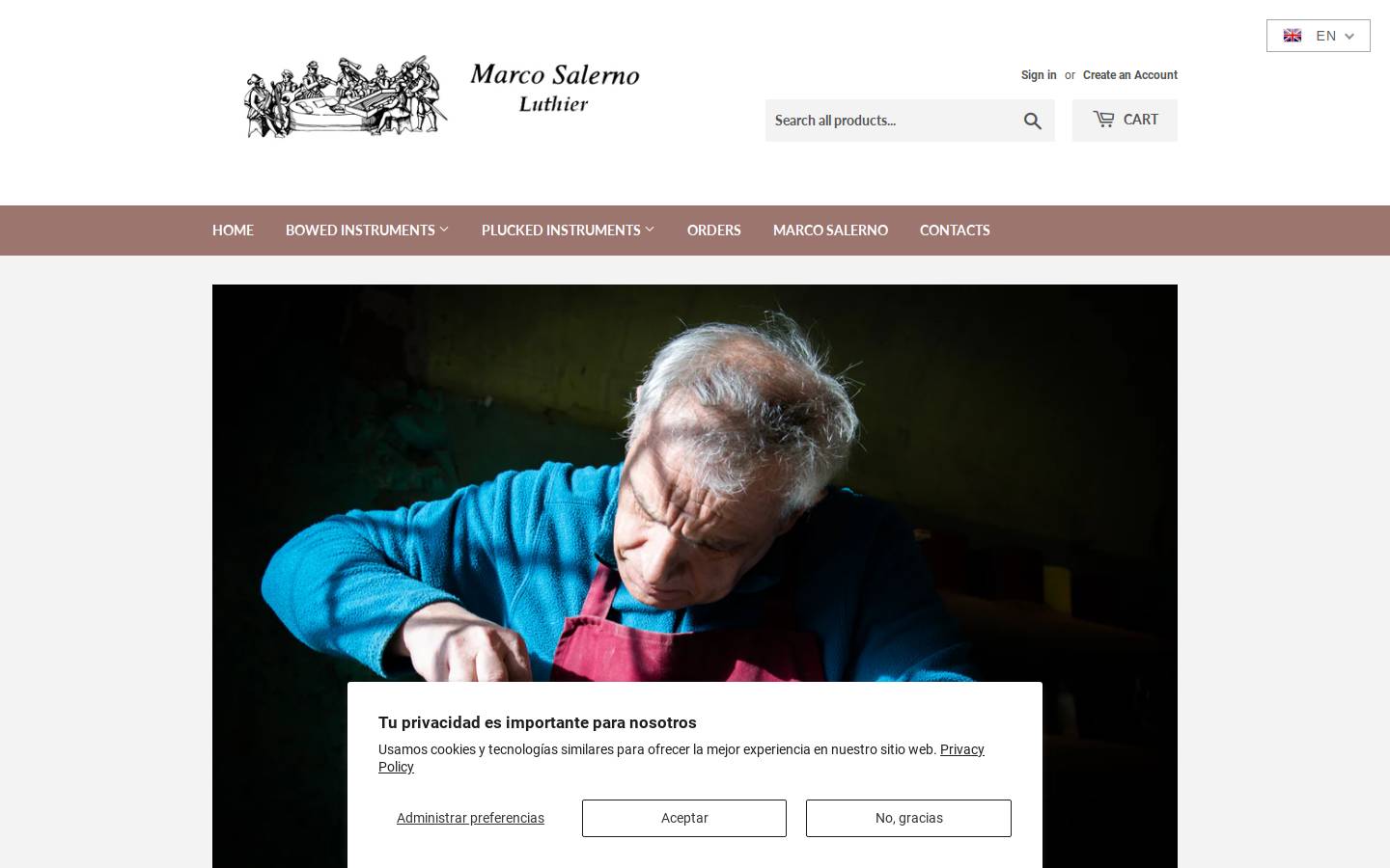 marcosalerno.com homepage screenshot