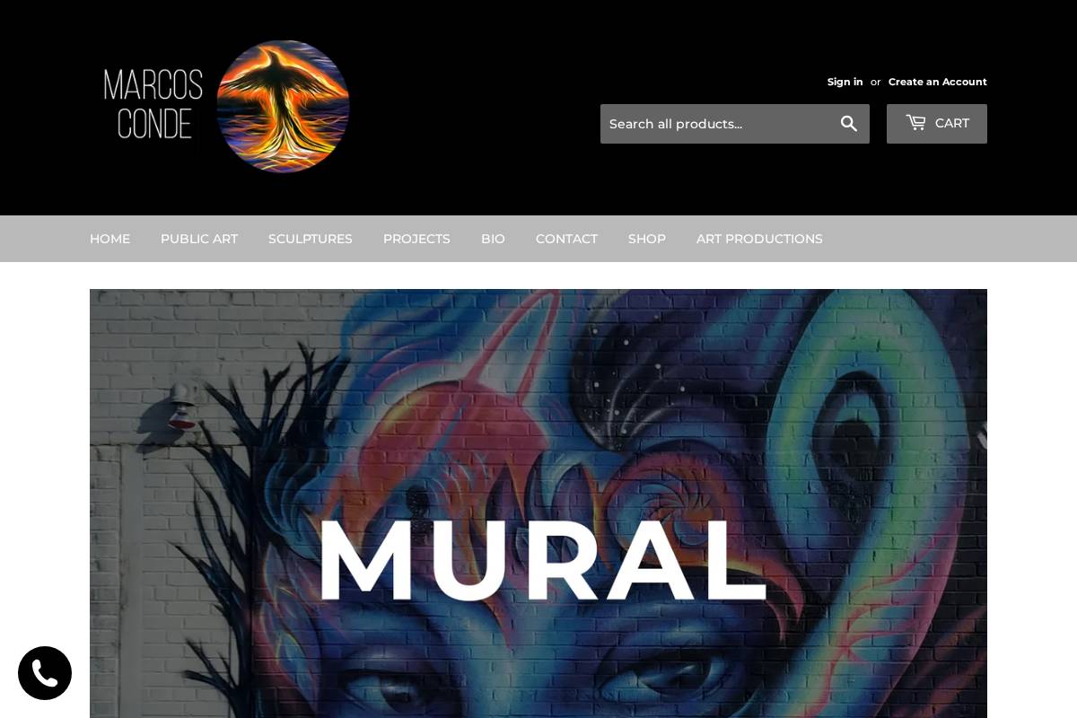 marcosconde.net homepage screenshot