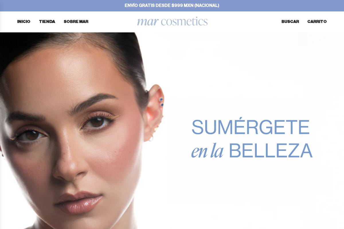 marcosmeticsco.com homepage screenshot