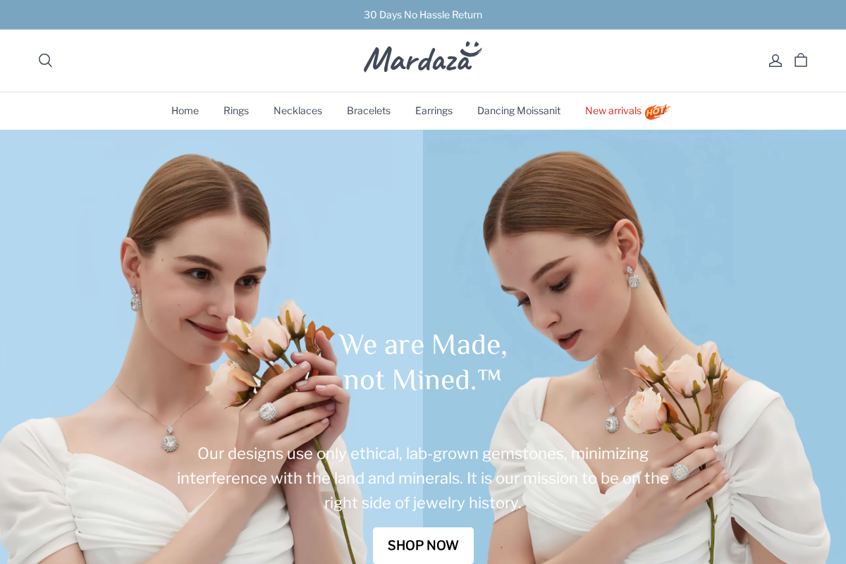 Mardaza homepage screenshot