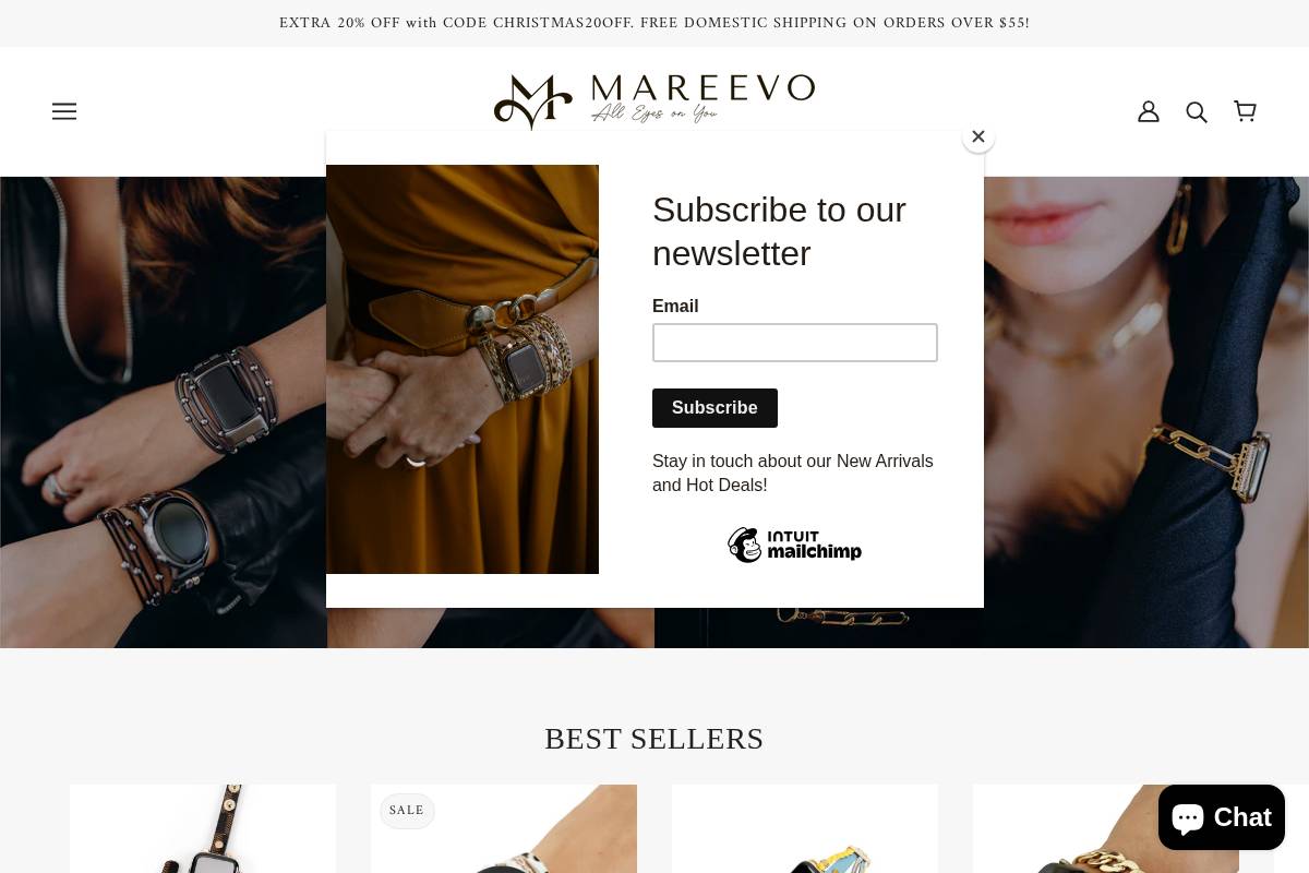 mareevo.com homepage screenshot