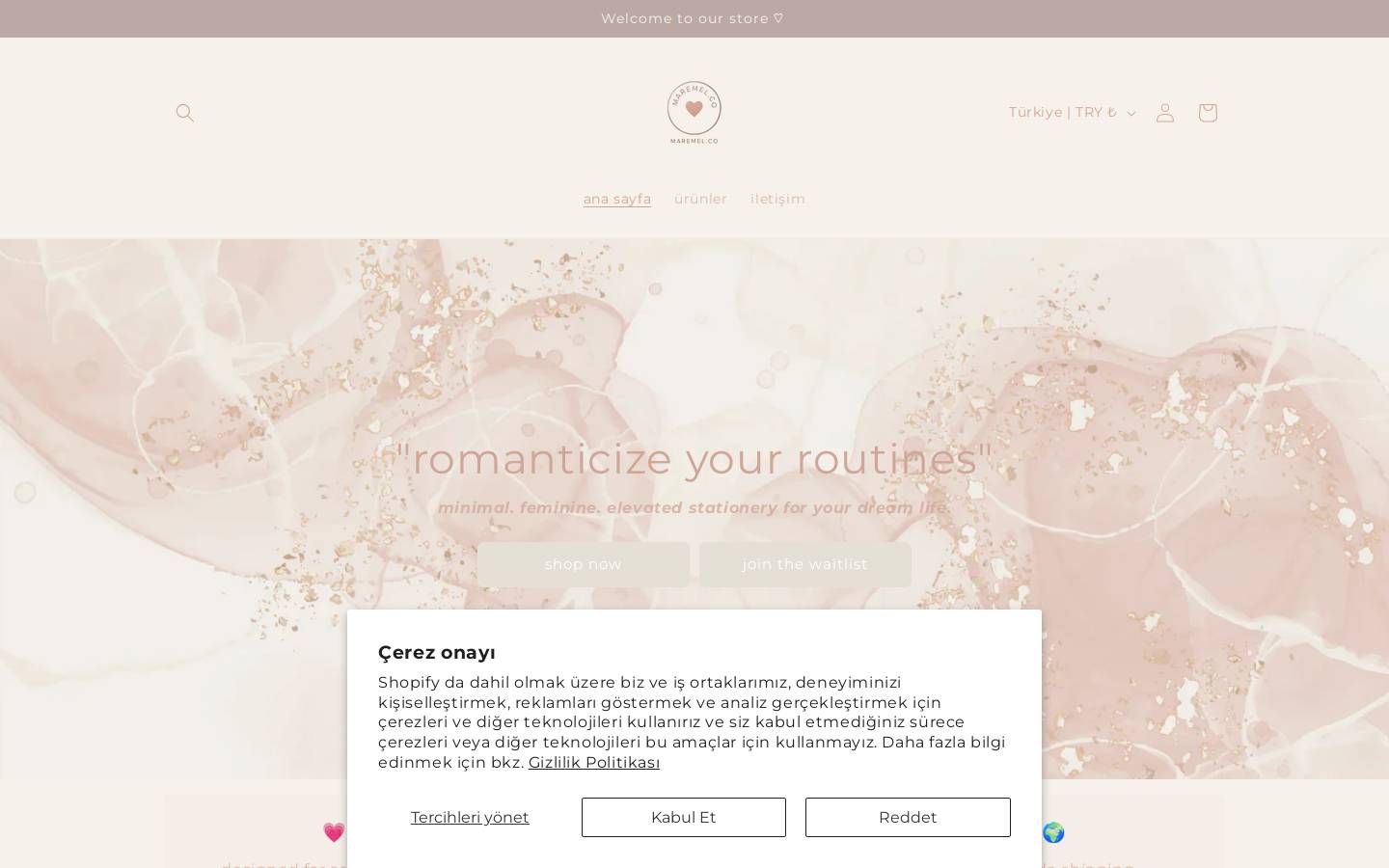 maremel.co homepage screenshot