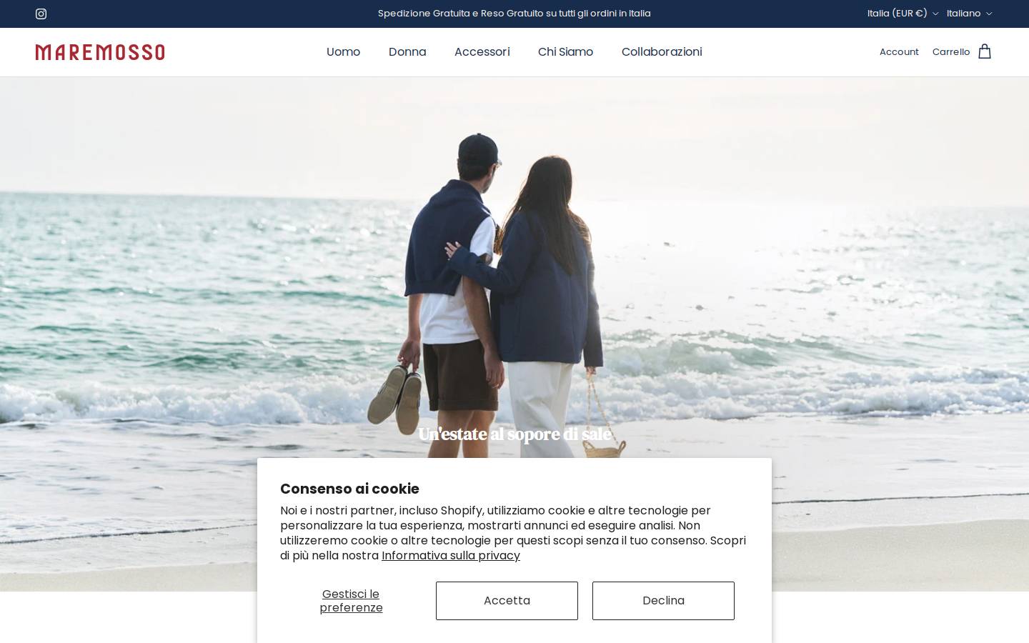 maremosso.com homepage screenshot