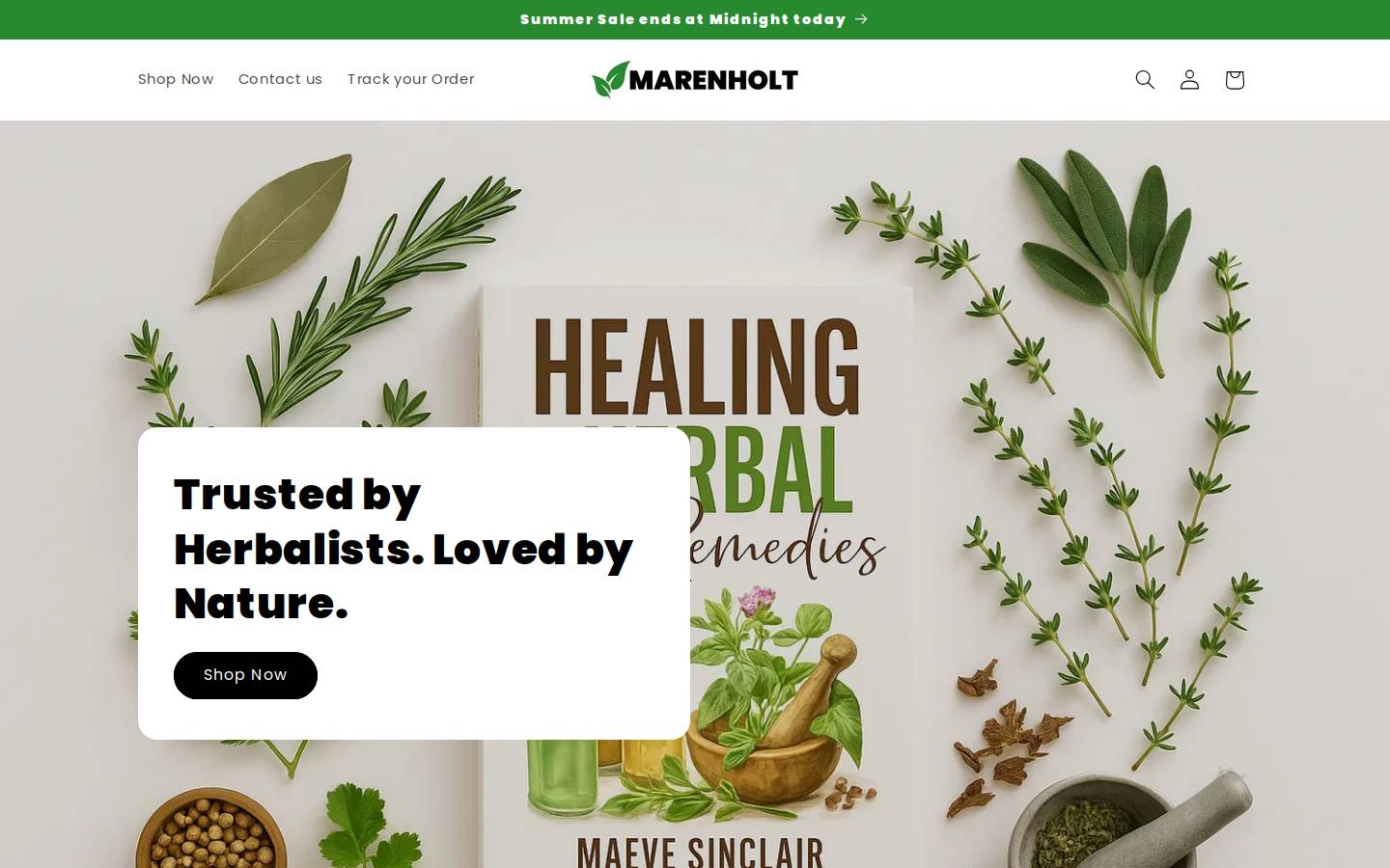 marenholt.com homepage screenshot