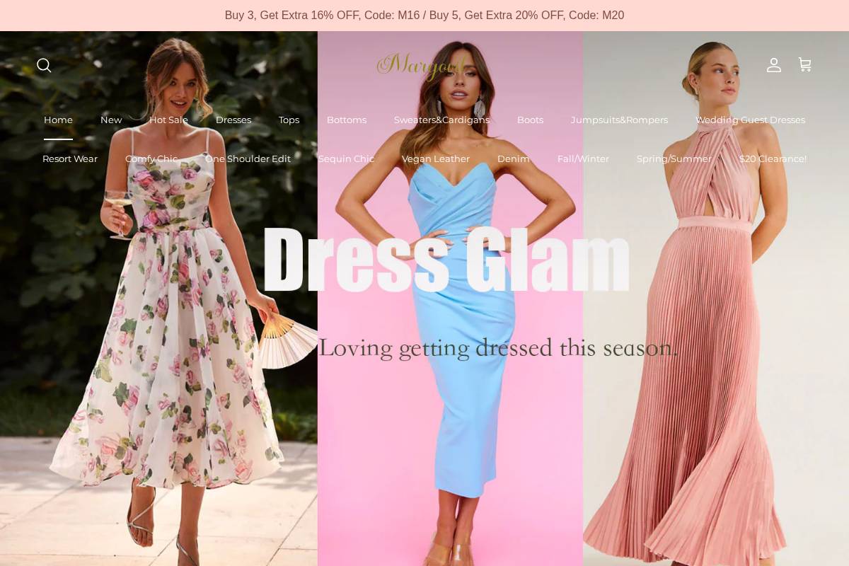 Margovil homepage screenshot