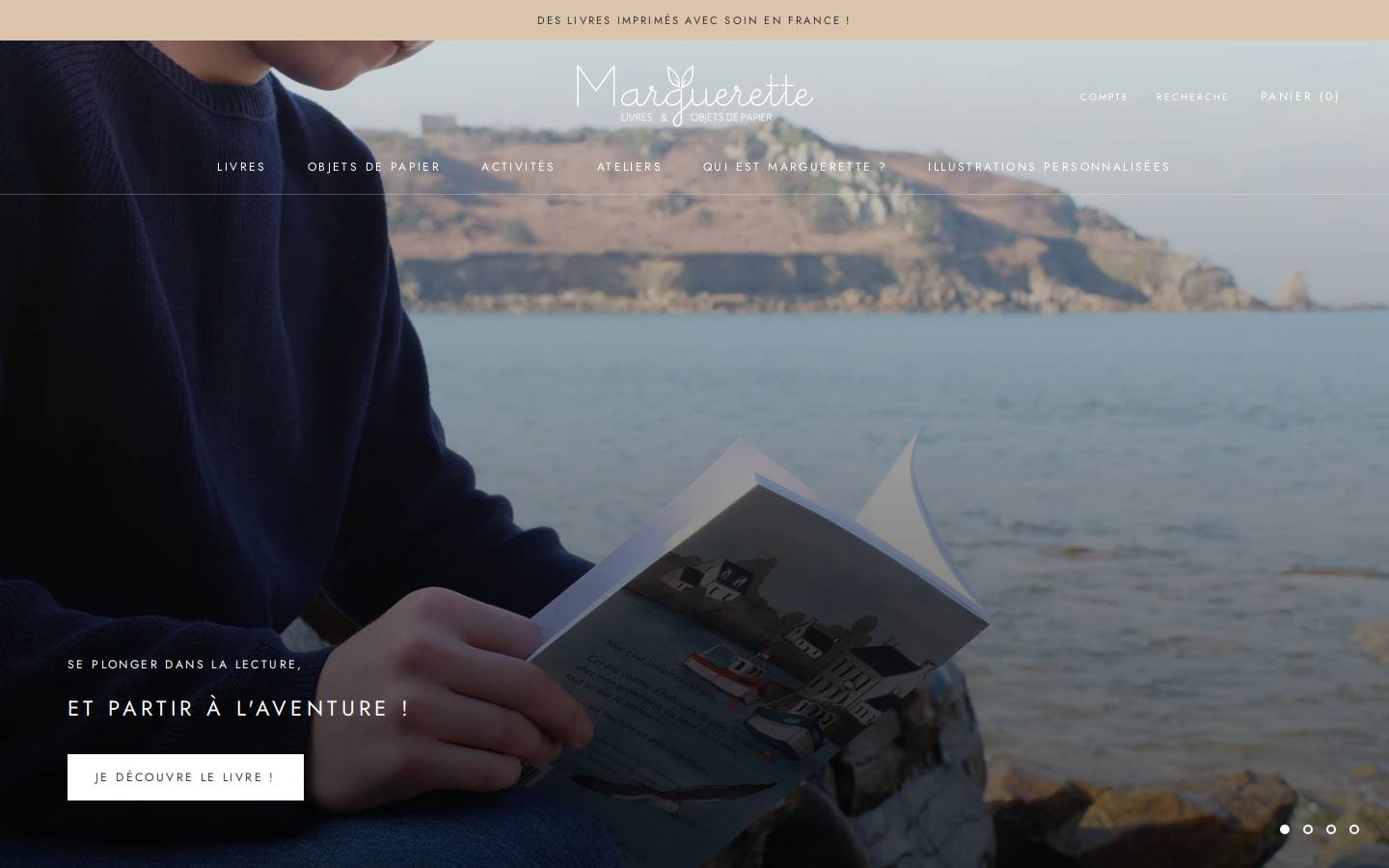 marguerette.com homepage screenshot