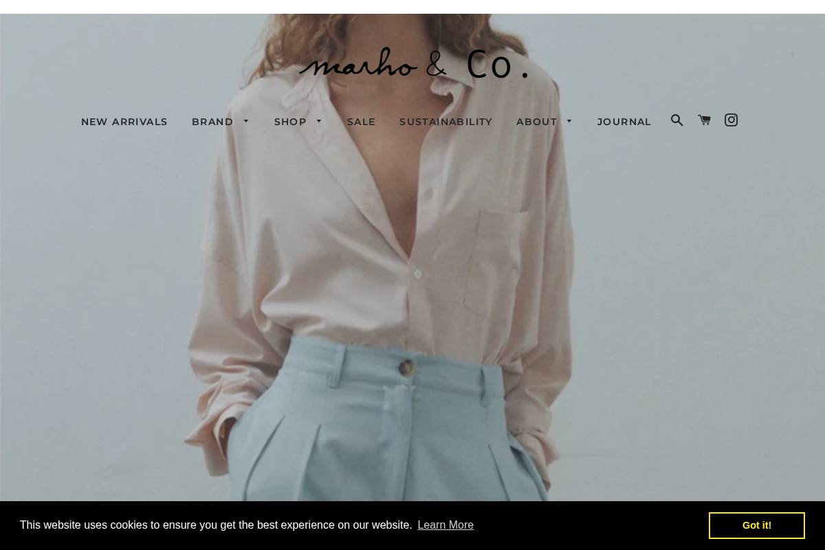 marhoandco.com.au homepage screenshot