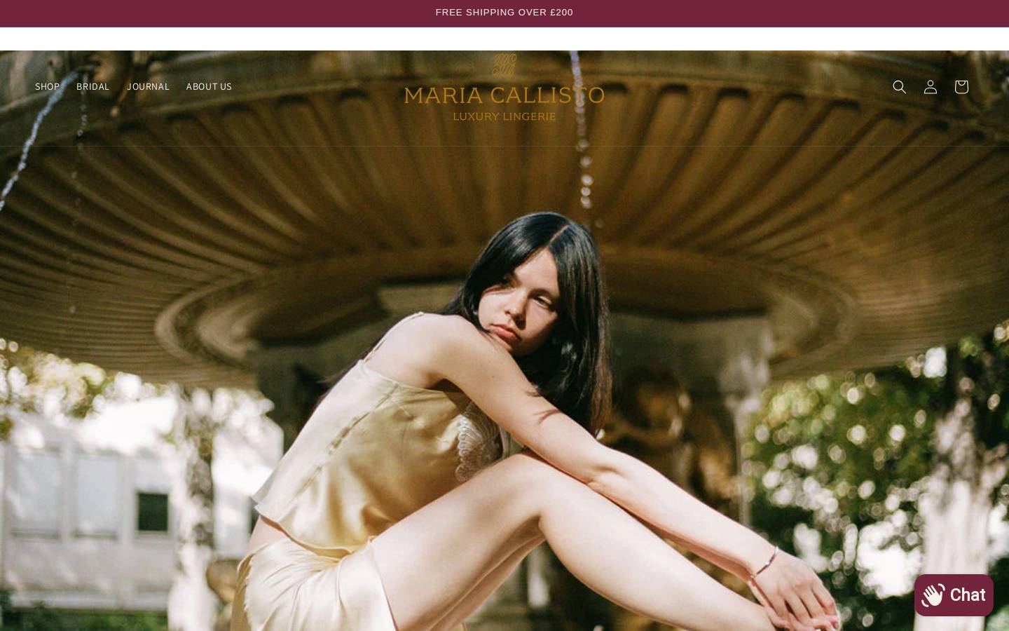 Maria Callisto homepage screenshot