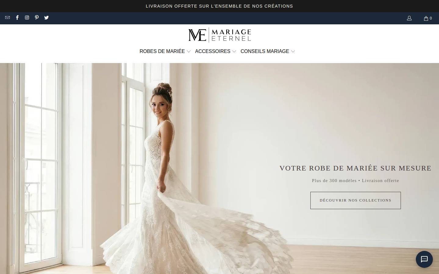 Mariage Eternel homepage screenshot